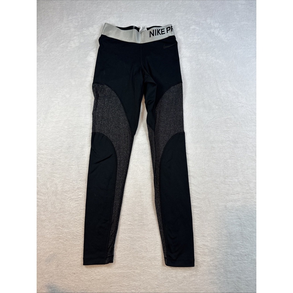 Nike Pro‎ Dri Fit Warm Activewear Leggings Black AO9228-010 Women's Small S